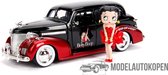 Chevrolet Master Deluxe 1939 - Betty Boop Edition (Zwart/Rood) 1/24 Jada - Modelauto - Schaalmodel - Model auto - Miniatuurauto - Miniatuur autos