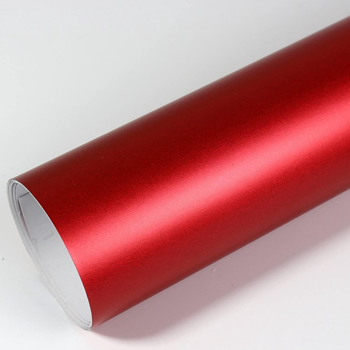 Vinyl wrap folie voor auto of keuken, 10m x 1.5m, mat chroom rood autofolie