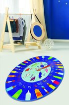 Nerge.be | Vloerkleed Kinderkamer | Palette Blue | Kleurenpalet voor kinderen Speelmat Slaapkamer Schilderen Speelkamer woonkamer 100 cm X 160 cm (39,37 "X 63") Beste kindertapijte