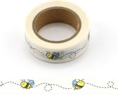 washi tape Bij decoratie masking papier tape 15 mm x 10 m