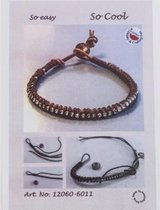 12360-6011- Bracelet Set Royal Brown (Bruine DIY armband set)