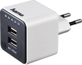 Hama USB-oplader Met Countdown-functie 2-voudige USB 2,4A