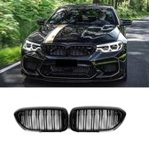 Grill Nieren Dubbele Spijl M Performance Look Piano Lak Zwart Glanzend Bmw 5 Serie G30 G31 Sedan Touring 520 528 530 535 540 550