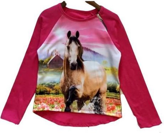 S&C Pulls manches longues filles Paarden Collection T-shirt Filles taille 86/92