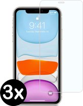 Screenprotector voor iPhone 11 Screenprotector Gehard Glas Case Met Dichte Notch - 3 PACK