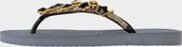 Uzurii Black Star dames slippers, Silver, maat: 35/36