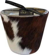 Victoria with Love - Kaars - Geurkaars - Tricolore Cow - Small - Glas - Indoor
