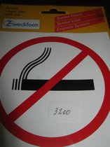 Zweckform Verboden te Roken symbool-etiket 3200