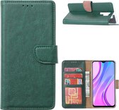 Xiaomi Redmi 9 - Bookcase Groen - portemonee hoesje