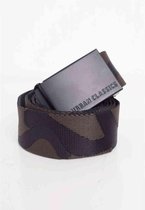 Urban Classics Canvas riem Jaquard Zwart