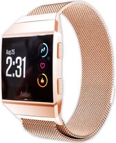 Eyzo Fitbit Ionic Band - Roestvrijstaal - 24cm x 2 cm - Rosé Goud - Large