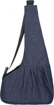 Draagtas Hond -  Slingbag - Denim Blauw - Hondentas 64x45 cm - Maat L - Dogs&Co