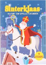 Sinterklaas doeboek - Kleur- en spelletjesboek - A4 Formaat - Inclusief stickers - Schoencadeautjes - Sinterklaas cadeau - Kerstcadeau