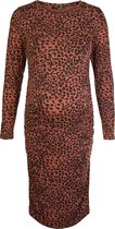 Supermom Jurk Brown Leopard Zwangerschap Maat M