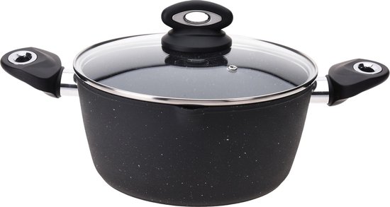 Verplicht Overname Plaats Zwarte braadpan met anti-aanbak laag 24 cm - Keukenbenodigdheden -  Kookbenodigdheden -... | bol.com