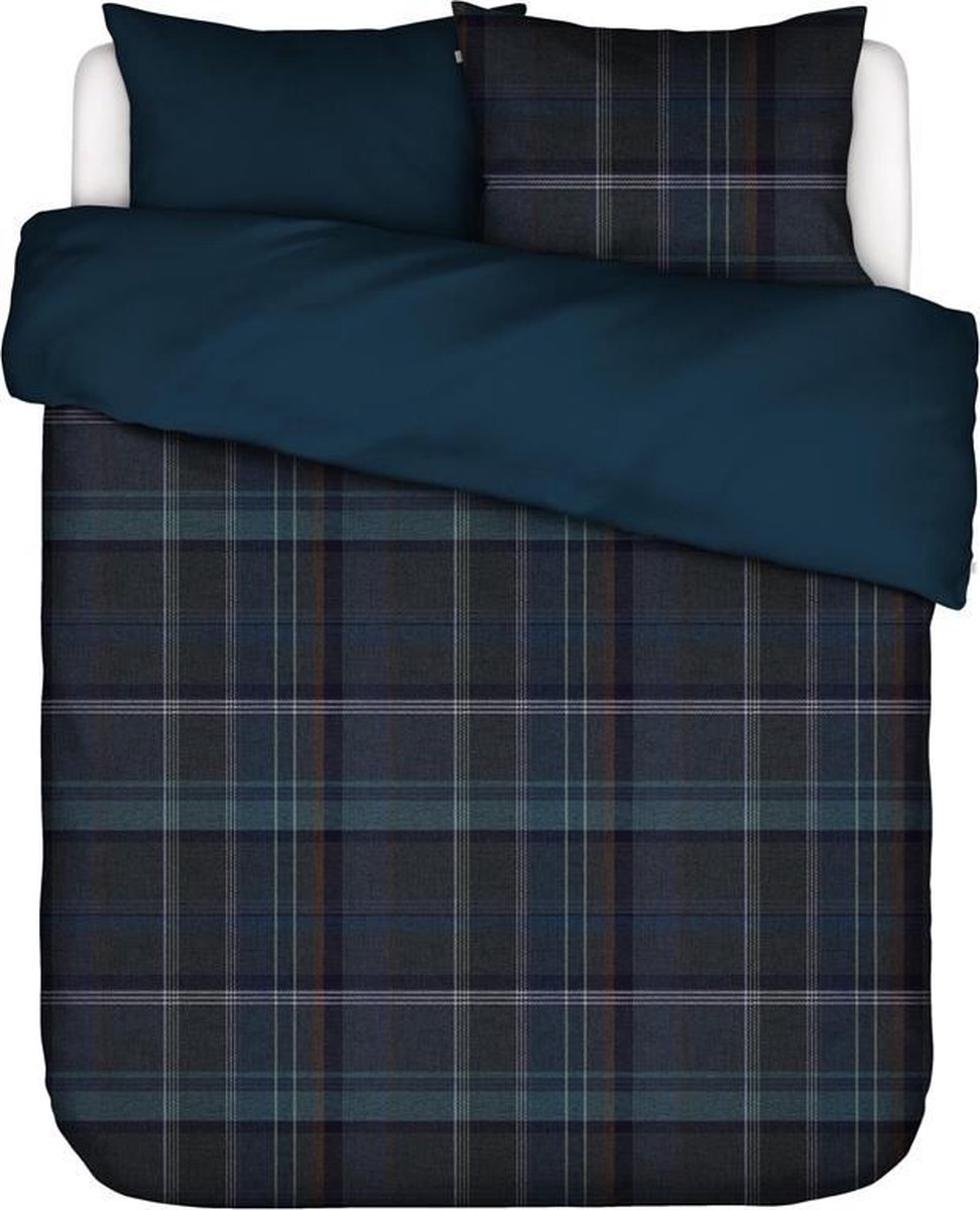 Essenza Home dekbedovertrek Pleun indigo blue - extra kussensloop (60x70 cm)