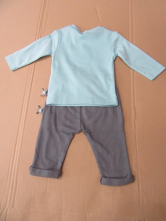 ensemble zero2three tshirt + pantalon zèbre 6 mois 68