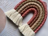 Lovecrafted macrame regenboog - decoratie- Bibi - 15x15 cm