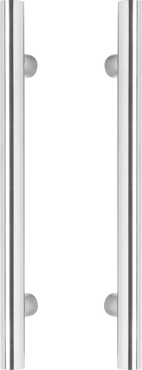 Intersteel Deurgrepen per paar T-vorm 600x80x30 HoH 400 rvs