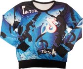 Tik Tok longsleeve blauw 122/128