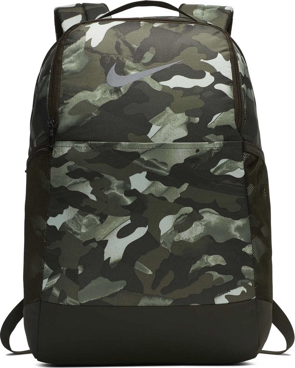 Nike - Brasilia 9.0 Print Backpack - Camouflage Tas - One Size - Groen |  bol.com