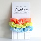 Scrunchie - Unieke styling in je haar - Zacht materiaal - Zomer en winter