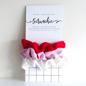 Scrunchie - Unieke styling in je haar - Zacht materiaal - Zomer en winter