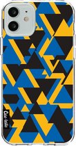 Casetastic Apple iPhone 12 / iPhone 12 Pro Hoesje - Softcover Hoesje met Design - Mixed Triangles Print