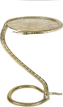 &klevering - Bijzettafel - Sidetable - Python - Slang - goud - metaal - 57 cm hoog