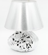 Lampe de table / Lampe de décoration - Céramique - Argent