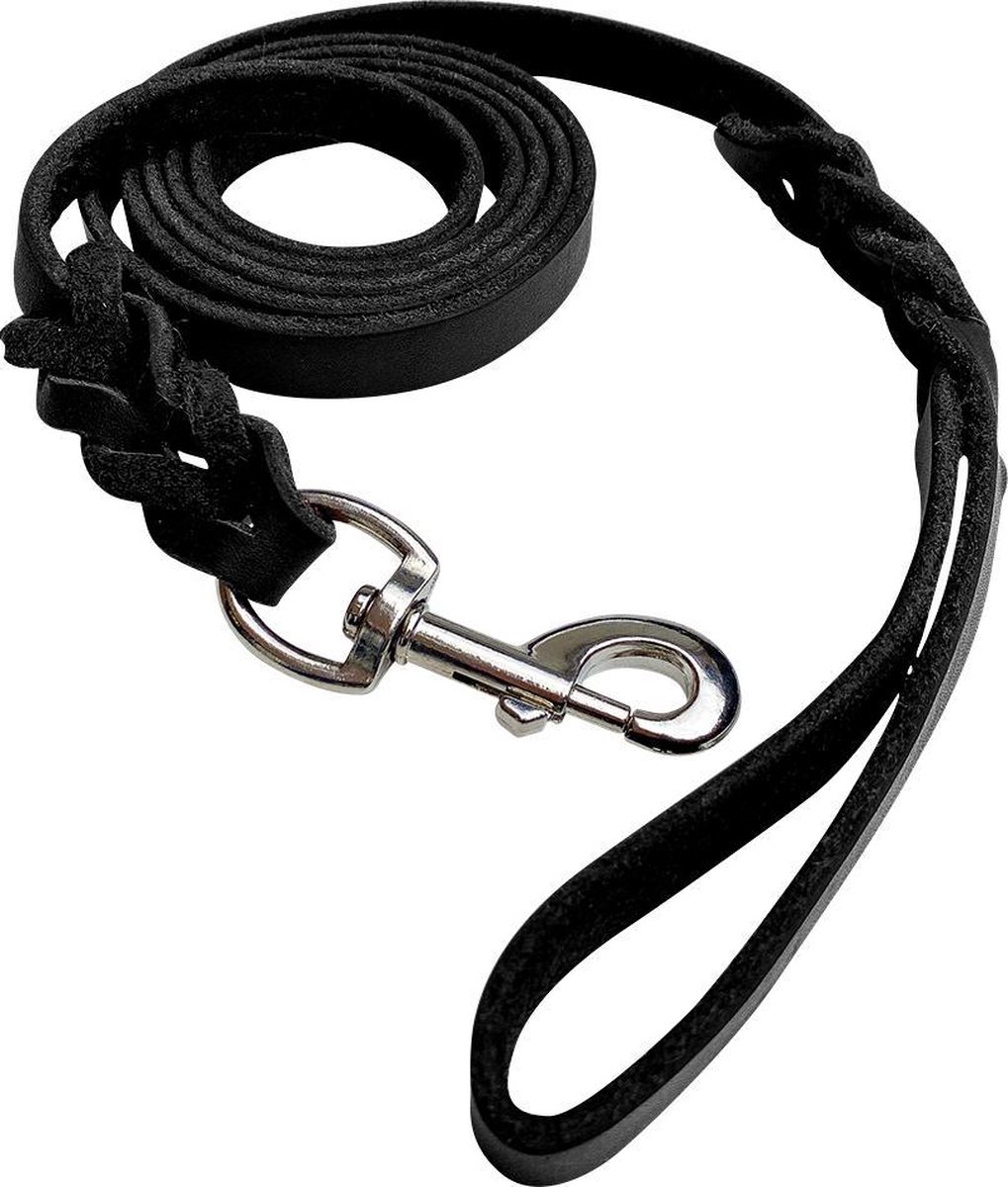 Leren hondenriem - 180cm - bruine riem - hondenriem met… | Brute Strength