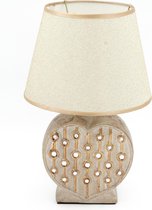 Tafellamp / Decoratielamp – Keramiek – Beige