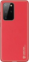 Hoesje geschikt voor Samsung Galaxy S20 Plus - dux ducis yolo case - rood