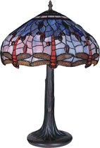 Tiffany Style Tafellamp - Lamp Art Nouveau - Glas in lood - 59 cm hoog
