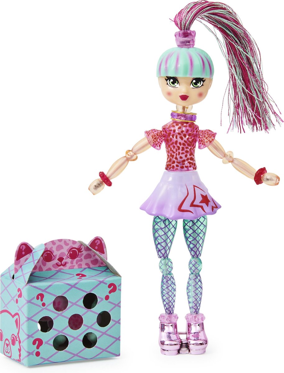 Twisty Petz Twisty Girlz, Krystal Kool Transforming Doll into a Collectible Bracelet with Mystery, for Kids Ages 4 and Up