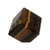 Draaiende Kubus Tijgeroog 5 cm