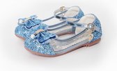 Frozen Elsa Anna schoenen - Blauwe prinsessenschoenen maat 26 + Toverstaf / Kroon - Verkleedkleren Meisje