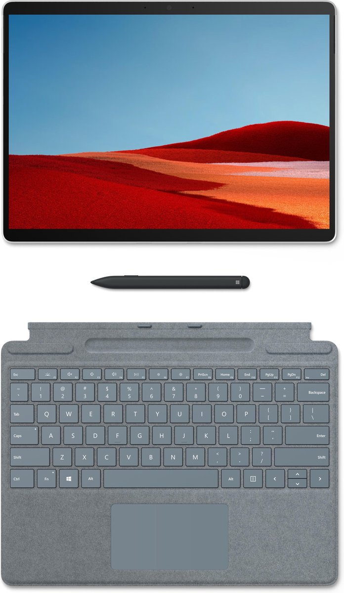 Microsoft Surface Pro X Type Cover en Pen IJsblauw Azerty