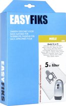 Easyfiks M20 stofzuigerzakken geschikt voor Miele GN - 5 stuks + 1 filter - voor cat & dog - classic c1 - complete c3 - complete c2