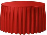 Combiskirting Boxpleat 250% - Ø152cm - Rood