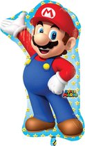Super Mario Heliumballon XL 83x55cm leeg