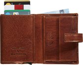 Maverick MONTANA - Compact - Creditcardhouder - Pasjeshouder - RFID - Cognac