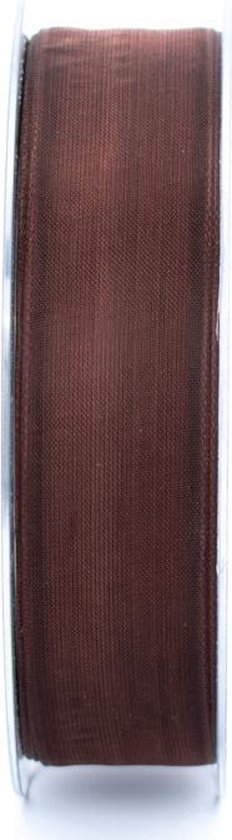 Transparant rood organza chiffon lint 20 mm voor geschenkverpakking, 45 m helder chiffon haarlint voor verjaardagen, bruiloften en ambachten