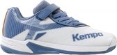 Kempa Wing 2.0 Velcro kinderen - wit/blauw - maat 30