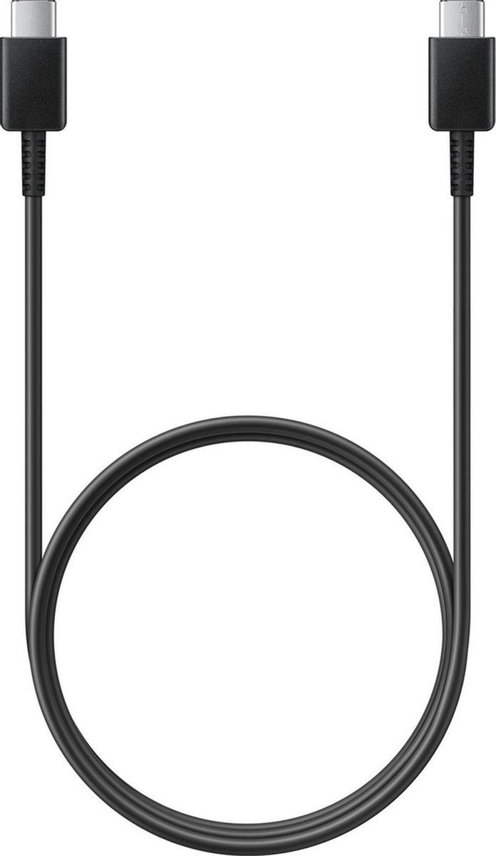 Scanpart USB C laad en data kabel 1 meter - Geschikt voor Samsung - USB 2.0 - Ondersteunt tot 3A of 60W - Zwart - Origineel