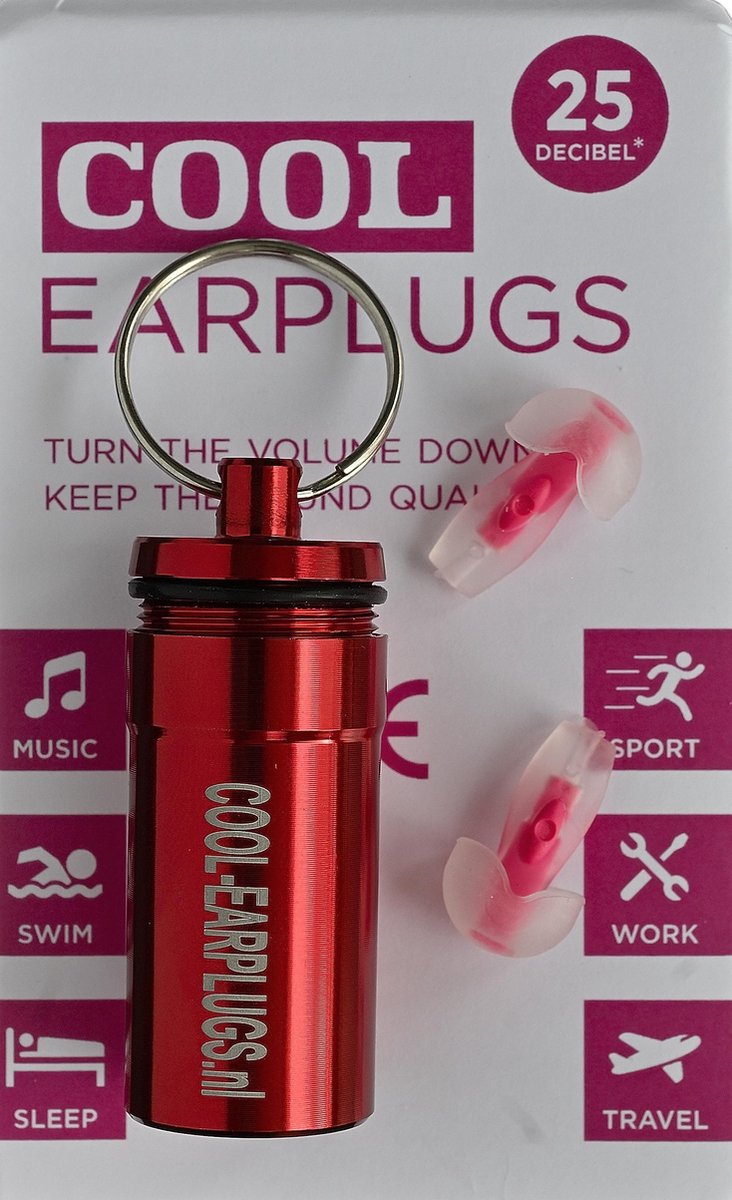 Oordoppen Cool Earplugs Roze (1 paar) - Cool Earplugs