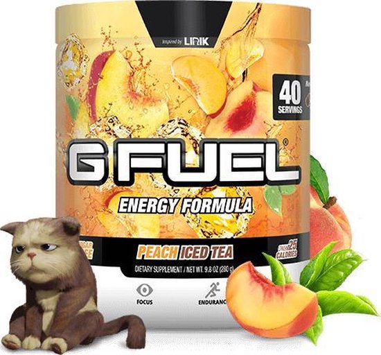 Gfuel Peach iced tea