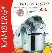 Couscous pan 3 in 1 Couscoussier - Roestvrij staal