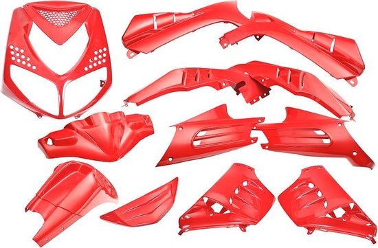 Plaatset Peugeot speedfight 2 13 delig Ferrari rood glans | bol.com