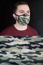 Feba Niet-medisch mondmasker  camouflage MORO maat L/XL verpakt per 2 stuks